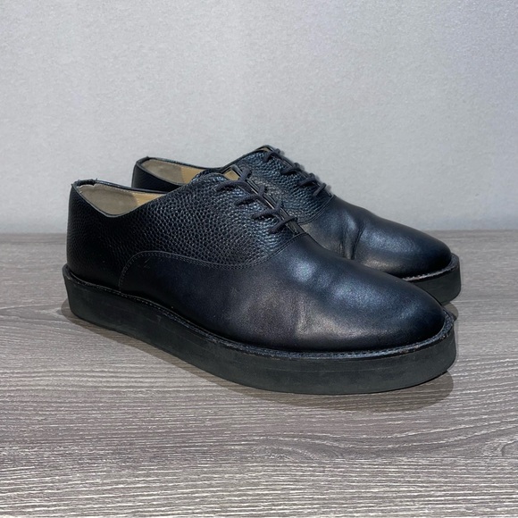 EN NOIR x STAMPD LOS ANGELES COLLAB Limited Black Leather Low Cut Shoes Size 8 - Picture 5 of 15